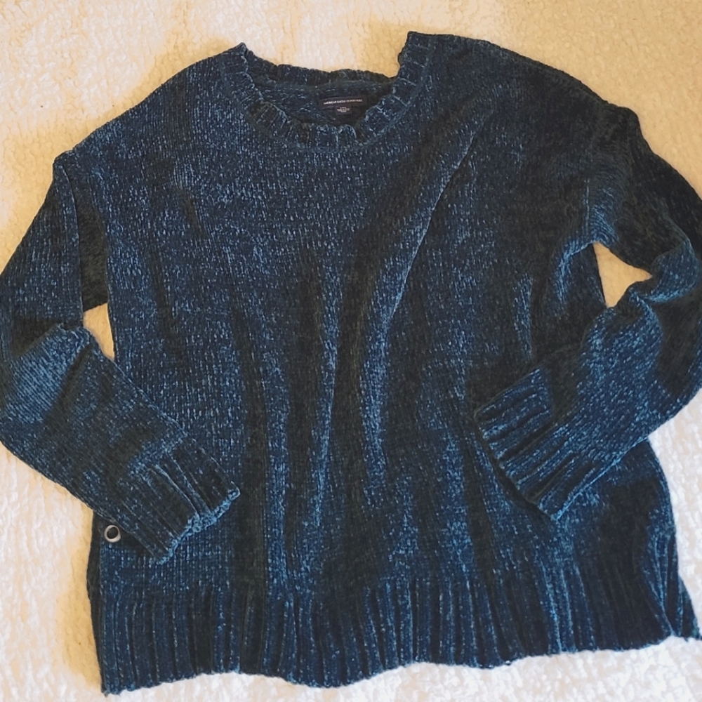 Chenille American eagle sweater
